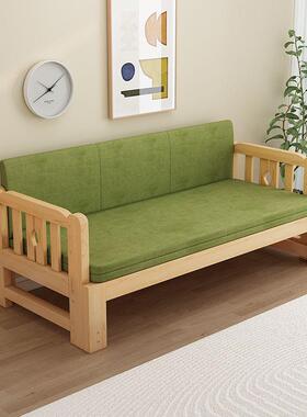 实木折沙发小床VAW一叠体两用用客厅功能简易小户型多单人通床上