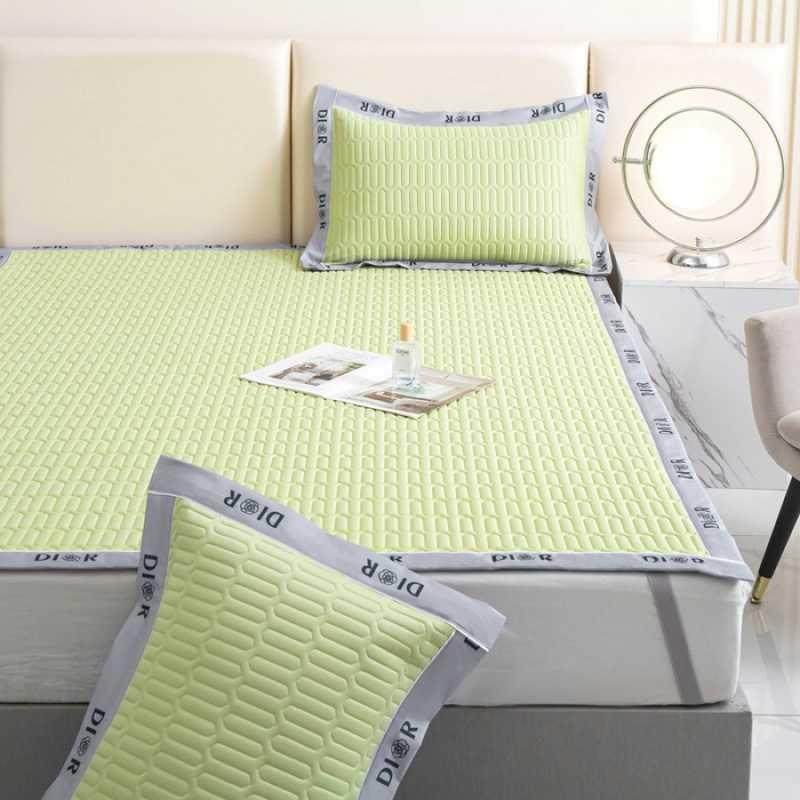2025新款柔软舒适凉感丝乳胶枕套 迪娅-绿