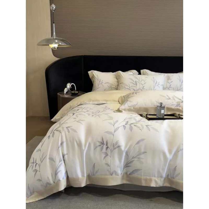 新款高级简奢款60S莱赛尔数码印花四件套春夏丝滑亲肤床上用品批,电子元器件市场,其它元器件,淘宝优惠券,粉丝福利购,淘宝优惠卷