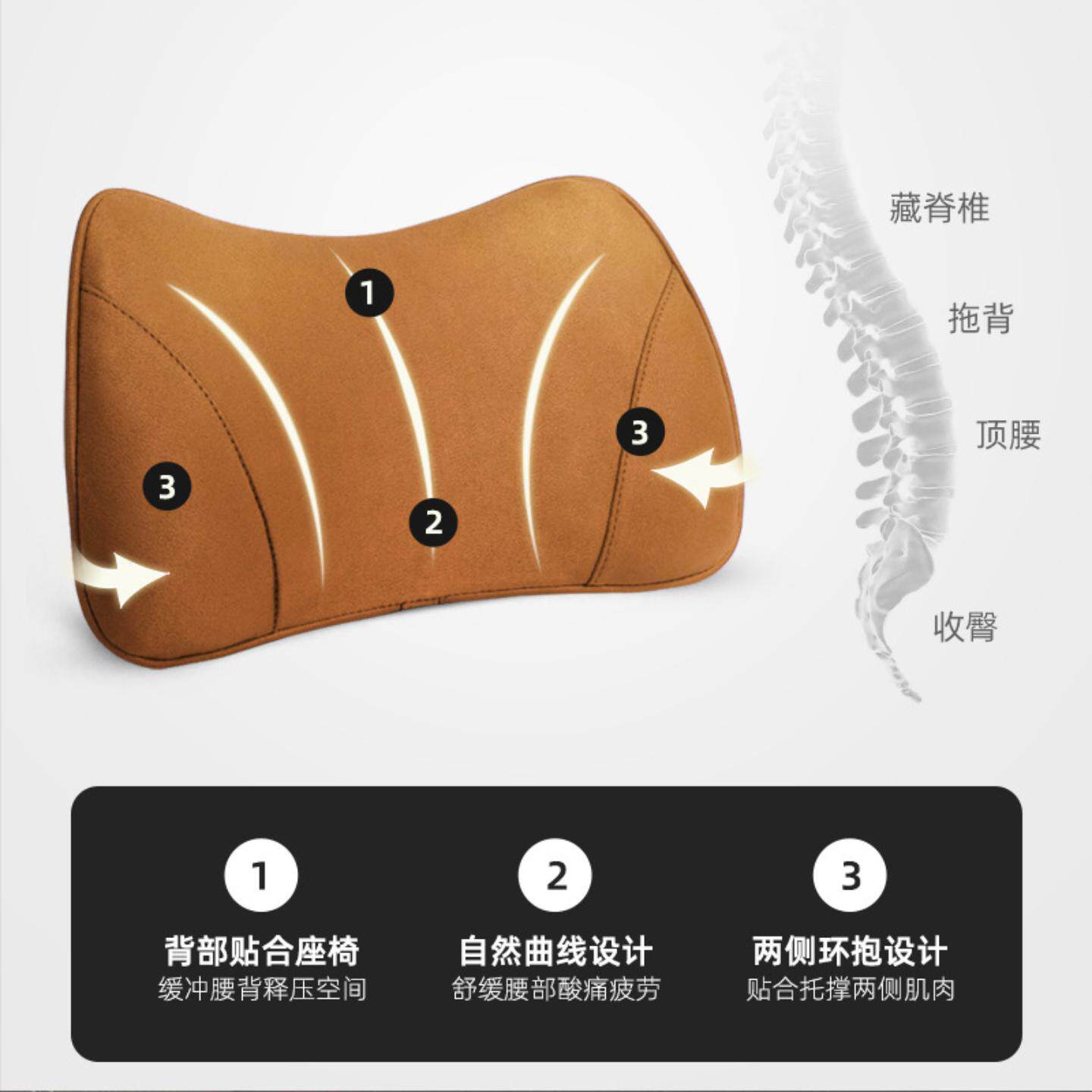 汽车头枕腰靠记忆棉冰感护腰