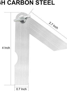滑找动T型斜量角器WBG4英迷你斜角角可调木匠斜角寸查器