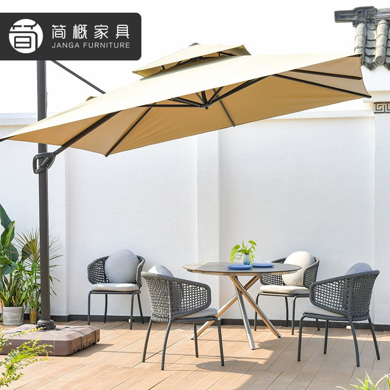 休闲别墅庭院桌椅三件套户外花园藤椅茶桌组合酒店民宿阳台圆桌椅