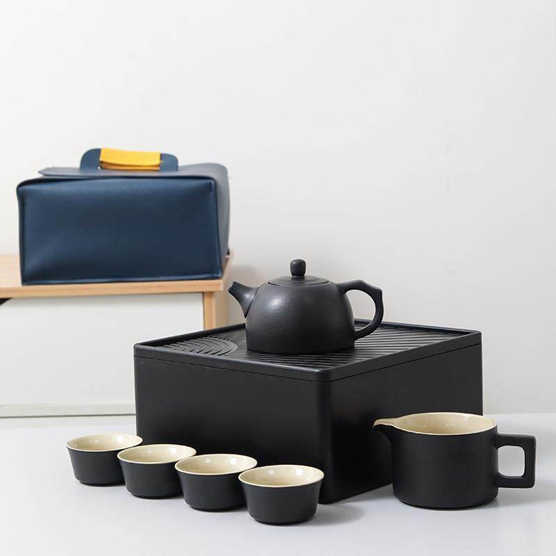 便携式旅行茶具小套装随身户外泡茶壶茶杯快客杯一壶四杯收纳茶盘,纺织面料/辅料/配套,纺织机械配件,淘宝优惠券,粉丝福利购,淘宝优惠卷