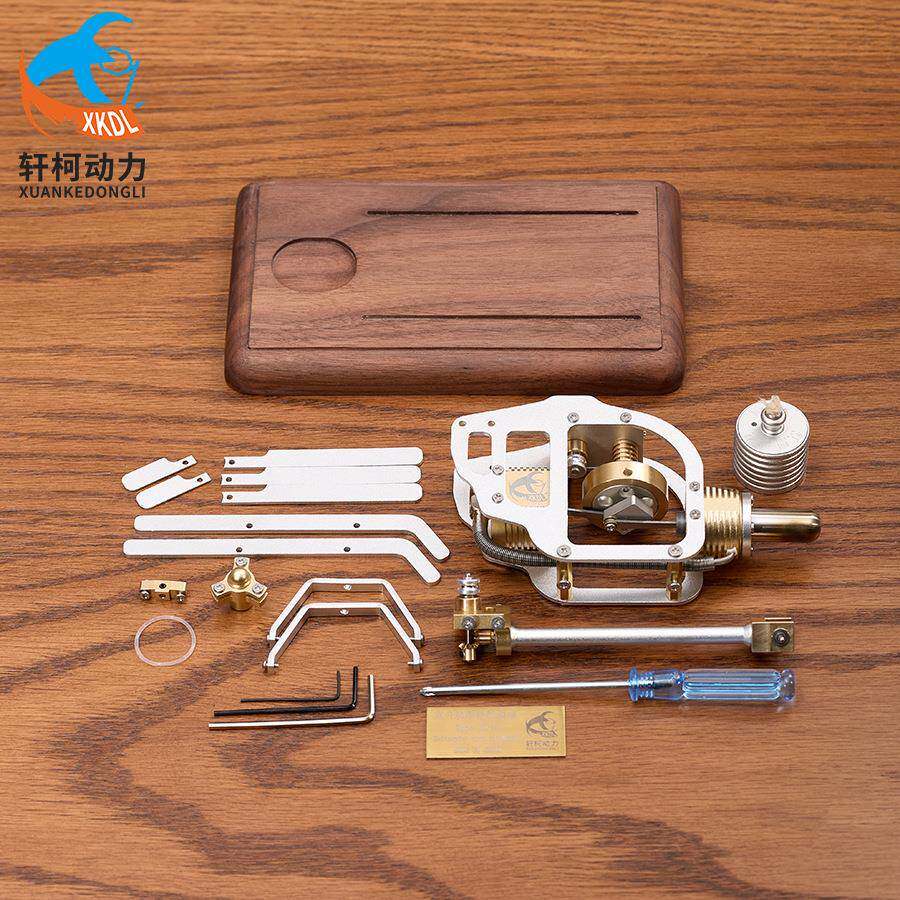斯特林发动机直升机玩具模型微型引擎物理空气能燃机启动物理实验