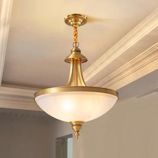 美式 吧台灯8003 全铜餐厅灯吊灯简约复古走廊过道灯入户玄关灯欧式