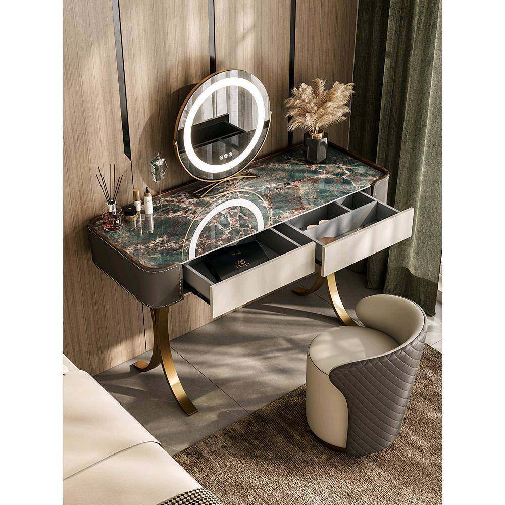 意式轻奢岩板梳妆台卧室现代简约创意网红一体小户型收纳柜化妆桌,纺织面料/辅料/配套,纺织机械配件,淘宝优惠券,粉丝福利购,淘宝优惠卷