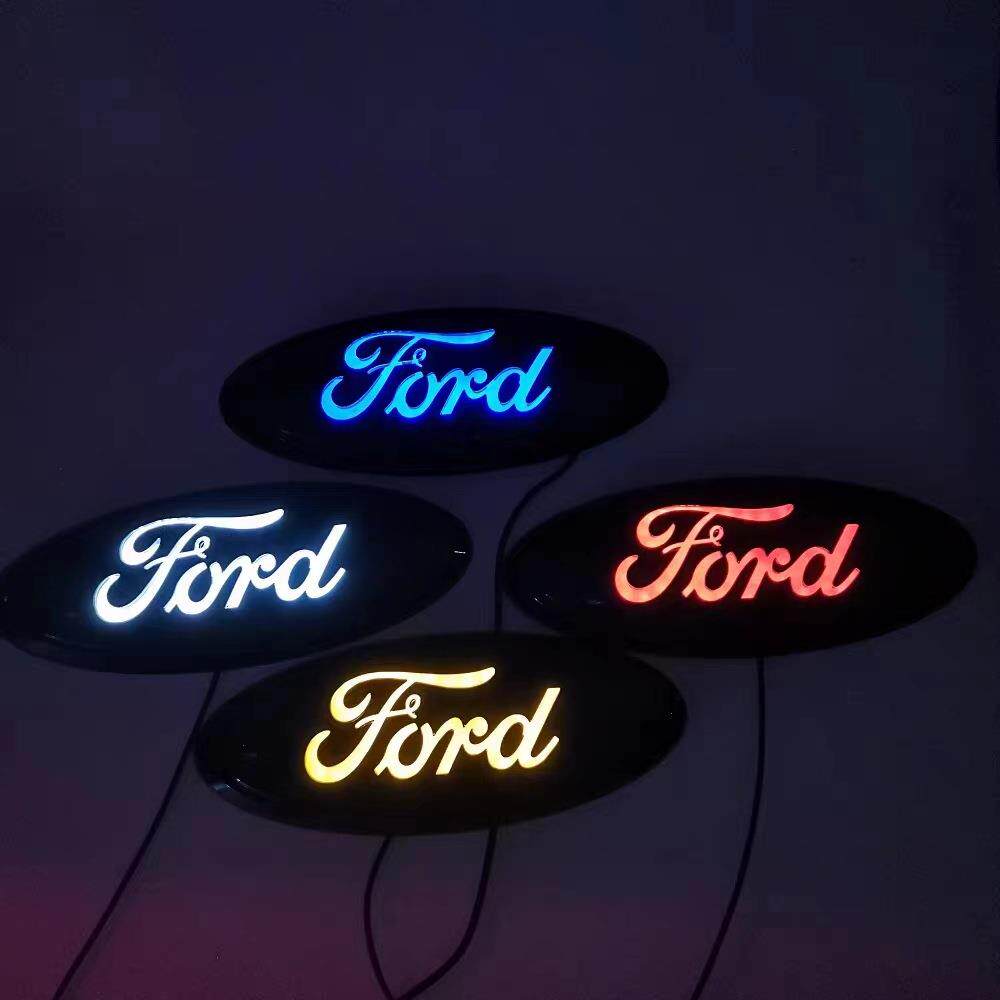 适用于福特F150猛禽锐界探险者中网标LED车标灯