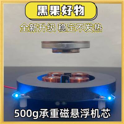 【磁悬浮机芯】黑果磁悬浮模块500g大承重磁悬浮摆件DIY实验套件