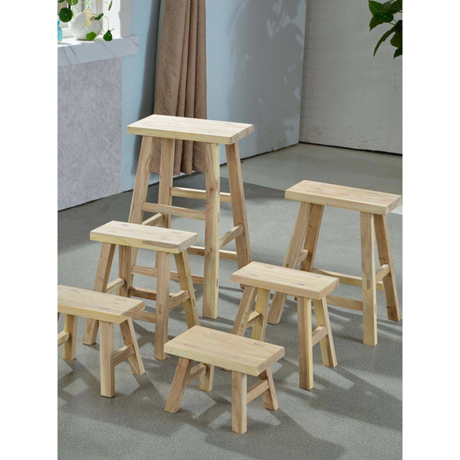 实木凳子小板凳跳舞凳高脚矮凳家用长木凳洗脚换鞋凳方凳垫脚凳