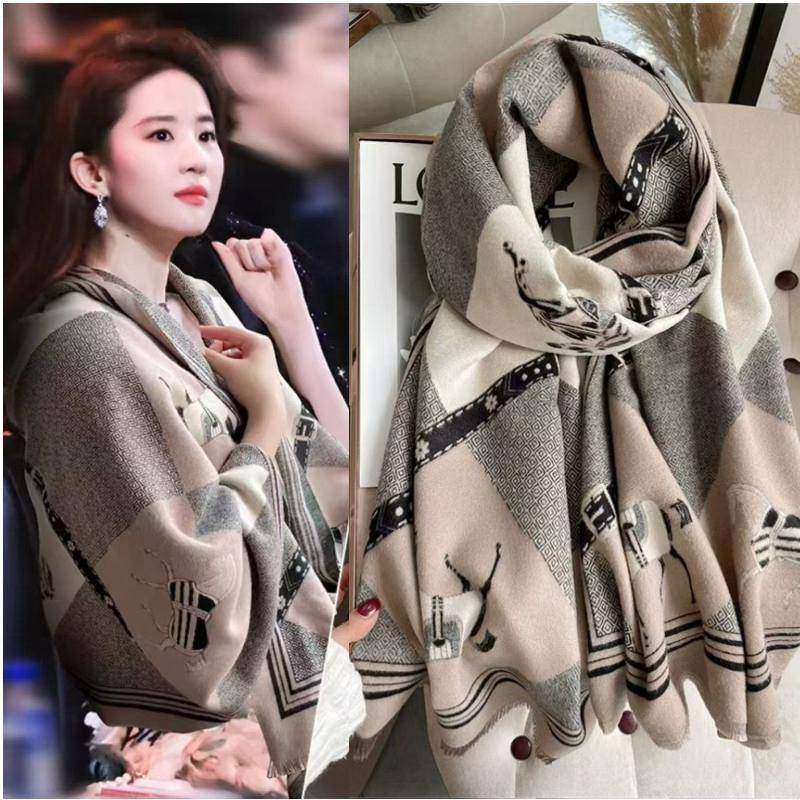 法国2024秋冬新款羊绒围巾披肩两用刘亦菲同款围脖加厚保暖外搭女,服饰配件/皮带/帽子/围巾,围巾/丝巾/披肩,淘宝优惠券,粉丝福利购,淘宝优惠卷