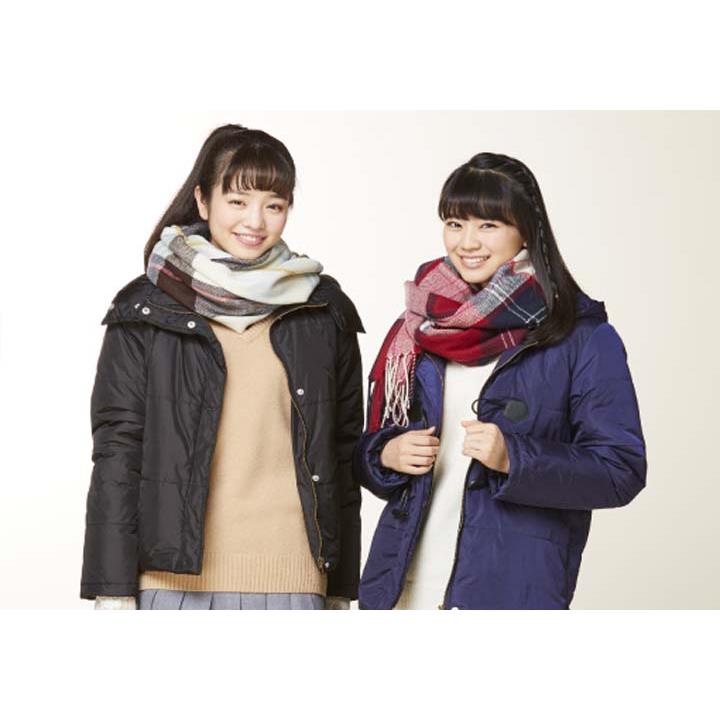 防静电日单eastboy尾货彷羊绒格子JK 制服搭围巾披巾冬季男女保暖