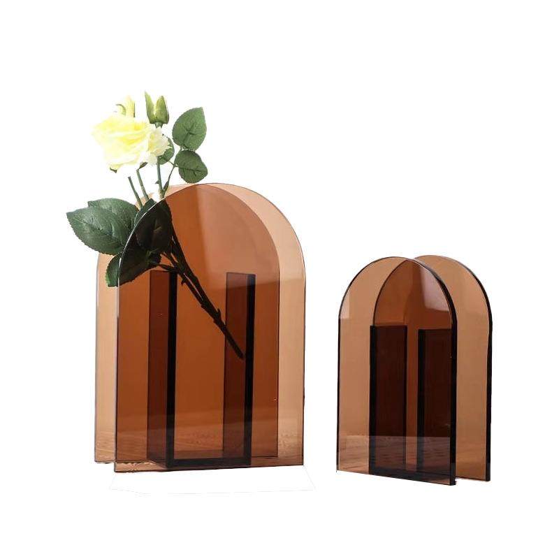现代简约插花水晶玻璃花器家居客厅餐桌装饰几何拱门花瓶北欧摆件,农用物资,其他肥料,淘宝优惠券,粉丝福利购,淘宝优惠卷