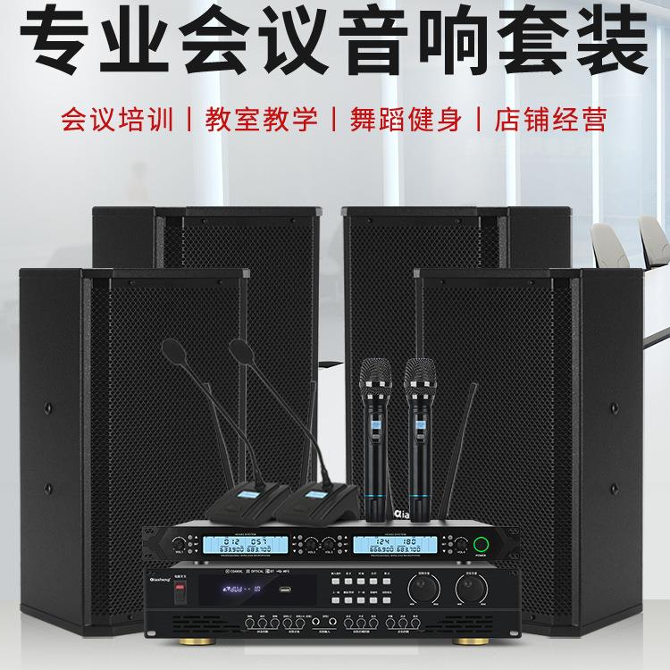 包邮QIASHENG会议室音响套装舞台教室演讲培训专用中小型会议音箱