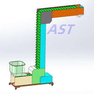 塑胶爬坡输送机塑胶链板输送机流水线90°Z型爬坡输送机塑胶颗粒