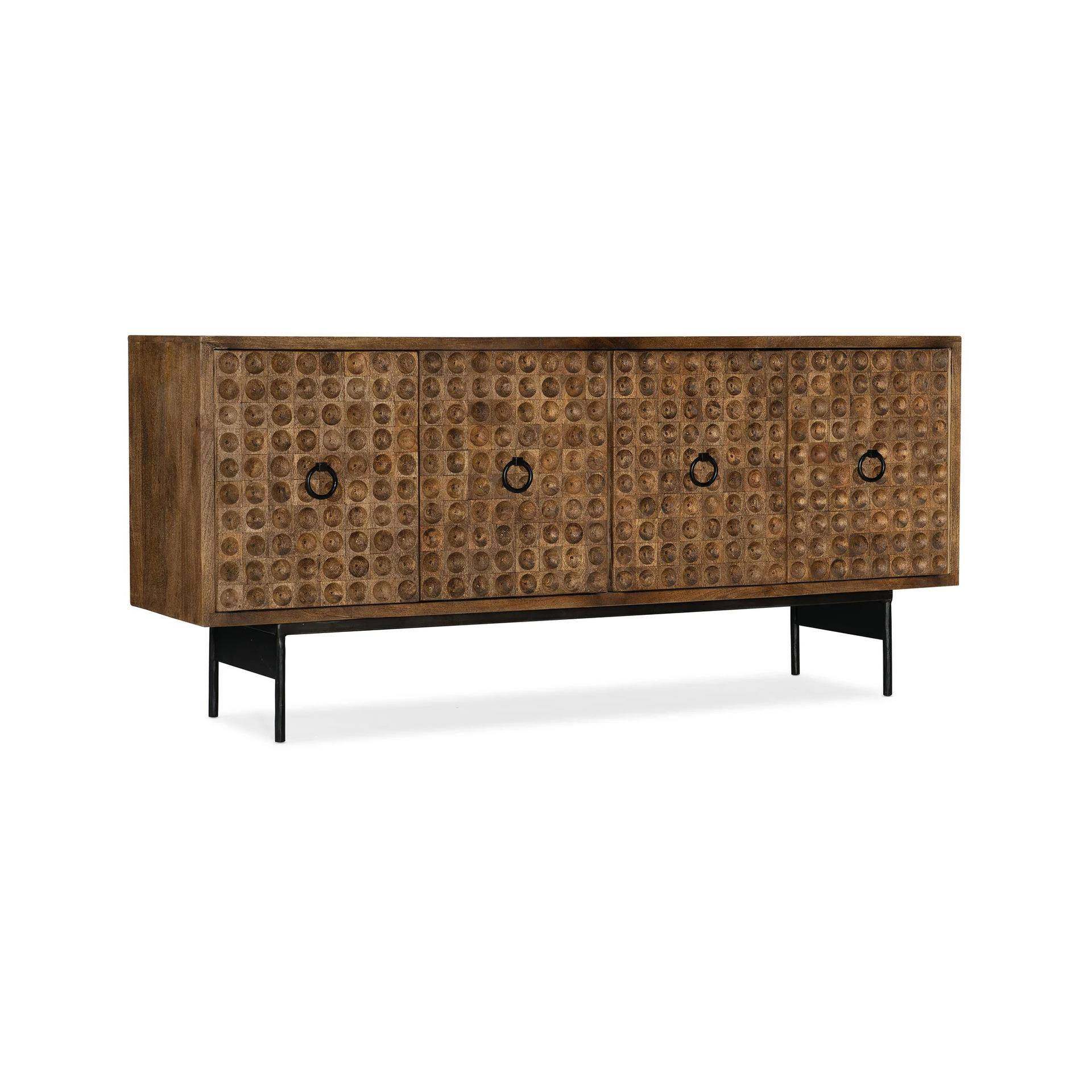 古典实木金属圆环设计装饰玄关柜客厅视听柜电视柜家居储物柜