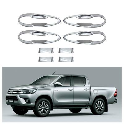 丰田适用于2016HILUXREVO门碗电镀ABS门碗盖改装专用装饰件