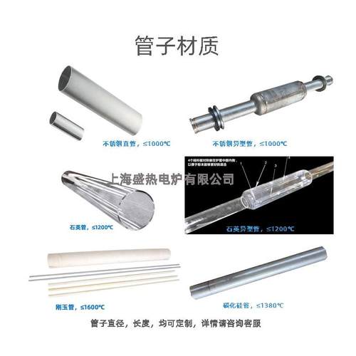 管式炉炉管石英管刚玉管不锈钢管等直径管异型管电炉配件优惠