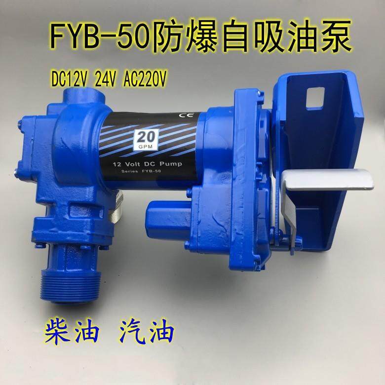 防爆汽油泵抽油泵柴油泵12V24V220V自吸电动汽油泵车载加油机泵