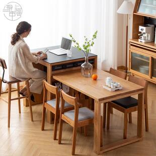 开森岛台实木岩板厨房餐厅橱柜储物柜茶水柜餐边柜碗柜家用吧台