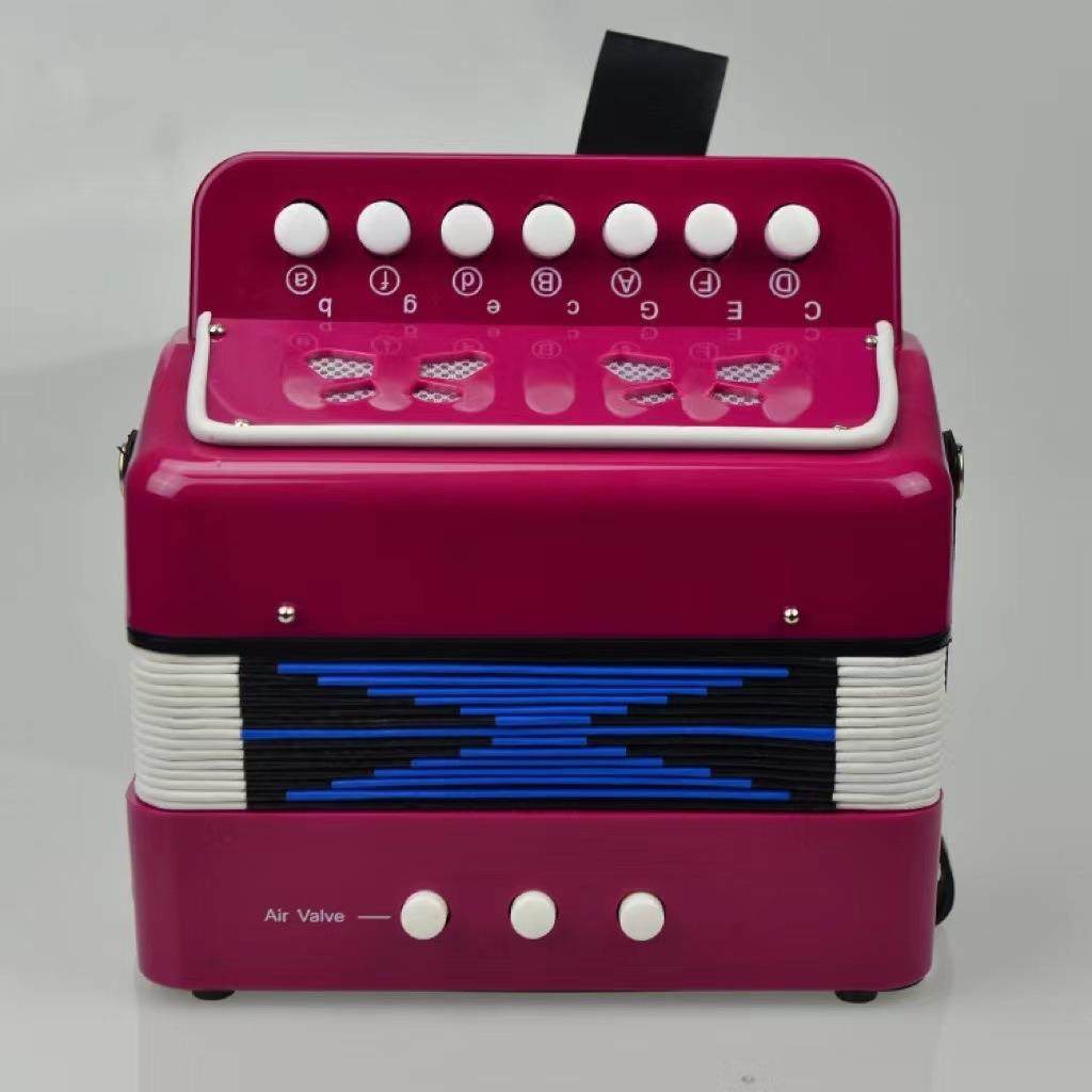 欧美流行儿童乐器2贝司7键玩具手风琴塑料乐器手风琴