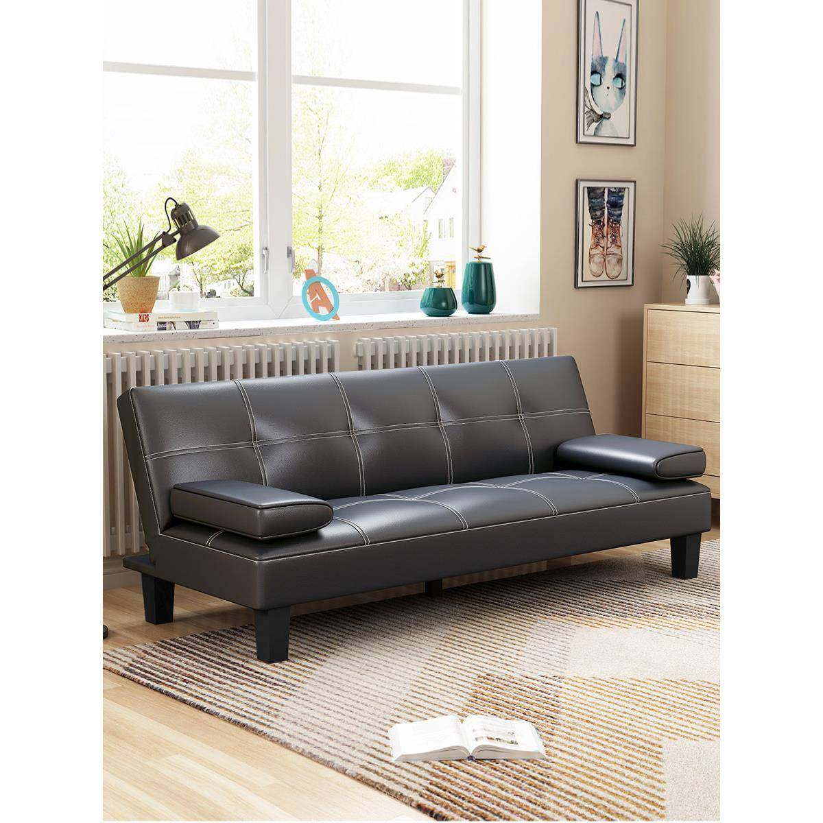 小户型客厅沙发床两用可折叠省空间简易经济型多功能双人懒人沙发,农用物资,其他肥料,淘宝优惠券,粉丝福利购,淘宝优惠卷