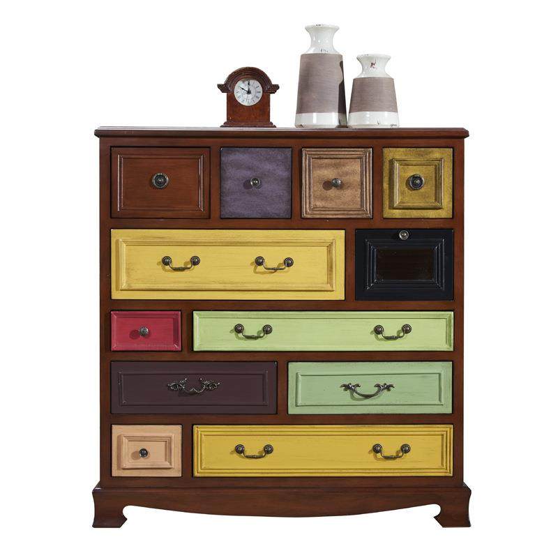 美式斗柜客门厅储物柜子实木复古玄关柜卧室彩绘收纳五斗柜地中海,工业油品/胶粘/化学/实验室用品,其他实验室设备,淘宝优惠券,粉丝福利购,淘宝优惠卷