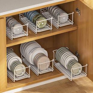 厨房置物架家用柜内盘子收纳架放碗碟架子碗架收纳沥水多功能碗架