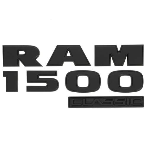 适用于18-21款道奇RAM1500CLASSIC叶子板侧标黑色改装车标贴标