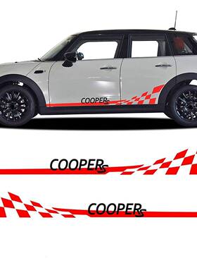 适用于MiniR55R56R57R59R60R61F54F55F56F60侧裙车贴纸