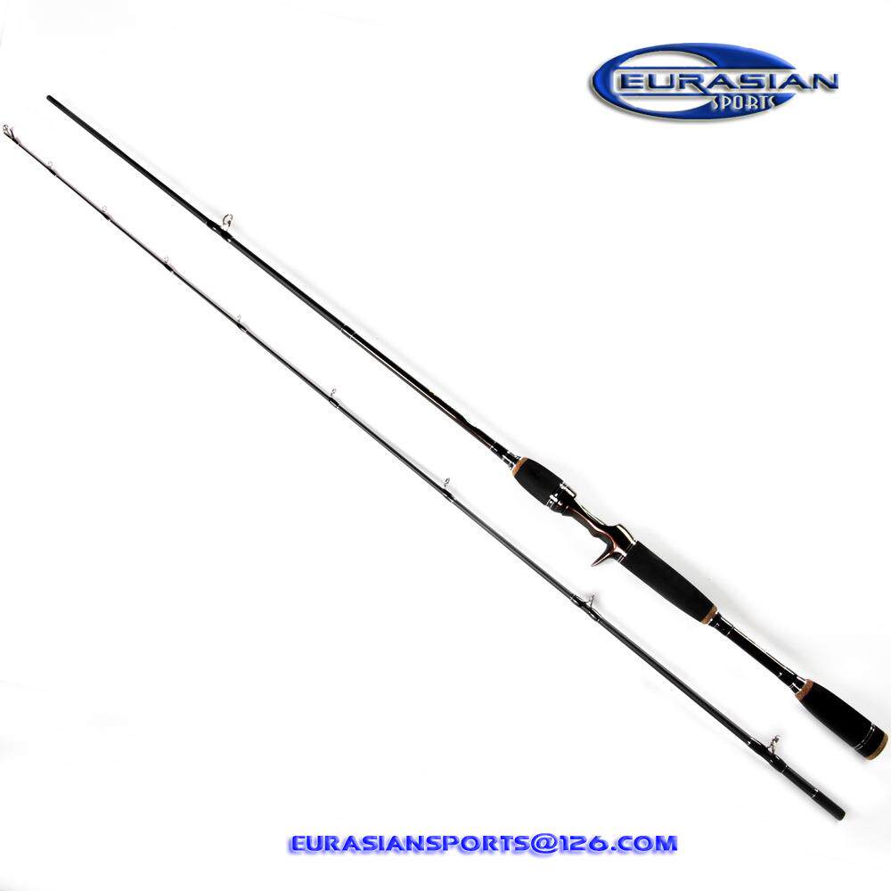 工厂高碳直柄枪柄路亚竿M调两节路亚仿富士轮座SIC导环海竿