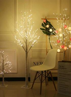 白桦树灯发光树灯LED圣诞仿真树新年彩灯家居装饰灯春节日景观灯