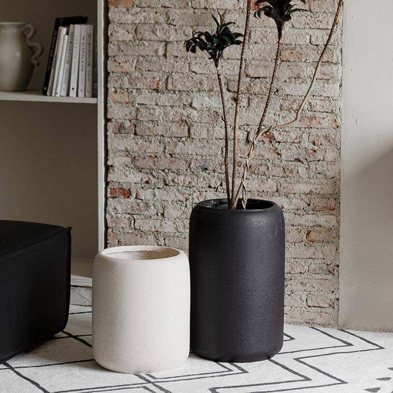 北欧简约镁泥大花盆落地圆柱形花器千年木孔雀木阳台客厅装饰盆栽,工业油品/胶粘/化学/实验室用品,其他实验室设备,淘宝优惠券,粉丝福利购,淘宝优惠卷