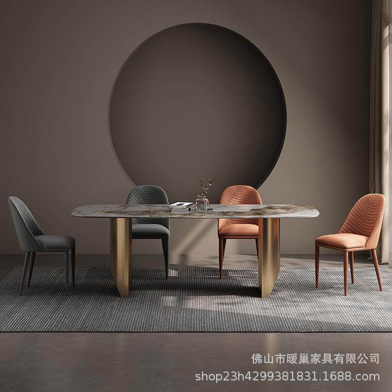 意式奢石亮光岩板餐桌长方形高端设计师小户型岩板餐桌椅组合,节庆用品/礼品,新娘配件,淘宝优惠券,粉丝福利购,淘宝优惠卷