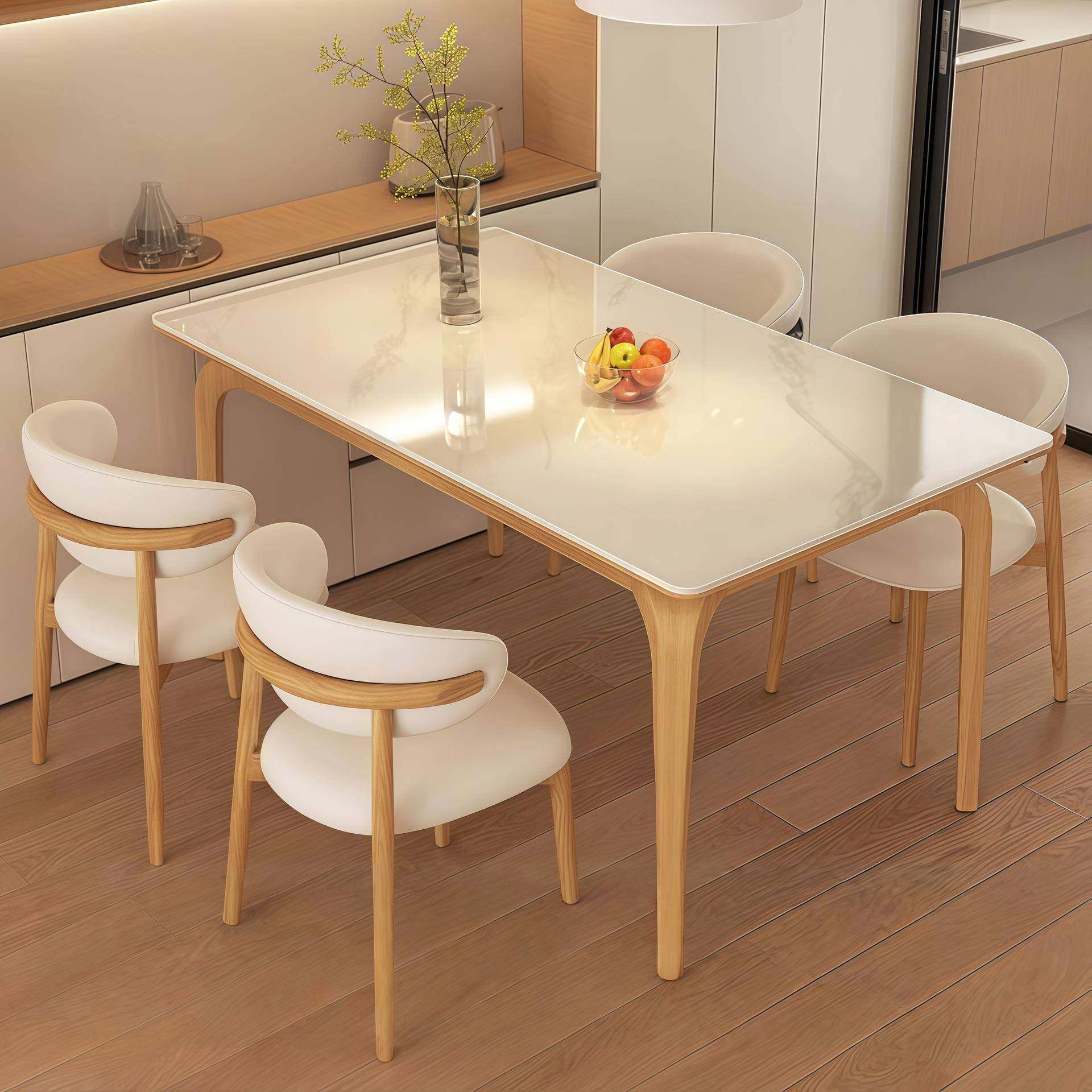 北欧奶油岩板餐桌家用小户型桌子现代简约长方形餐桌椅饭桌组合,农用物资,其他肥料,淘宝优惠券,粉丝福利购,淘宝优惠卷