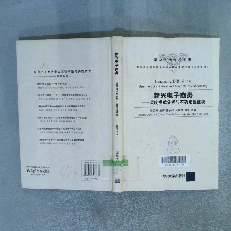 正版二手实拍新兴电子商务深度模式分析与不确定建模陈国青9787302318767清华大学出版社