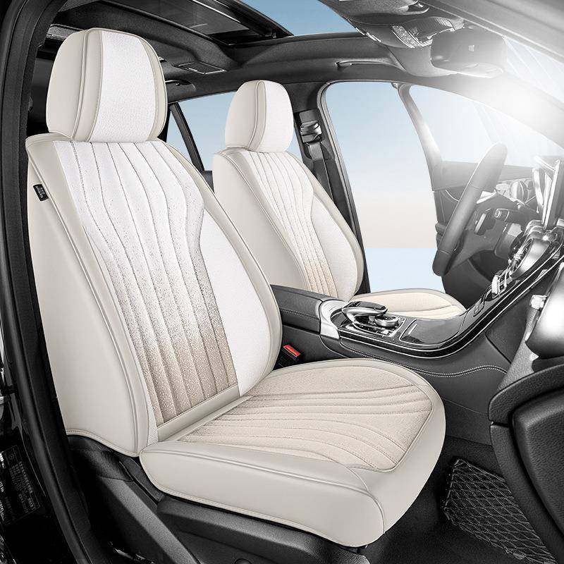 四季通用汽车坐垫全包皮布设计渐变时尚轻奢耐磨防滑夏天透气座垫,农用物资,其他肥料,淘宝优惠券,粉丝福利购,淘宝优惠卷