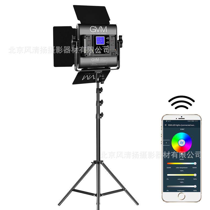GVM880RS-RGB800D-RGB摄影灯全彩色led拍照补光灯专业室内人像