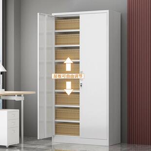 青岛财务凭证柜钢制文件柜办公室资料柜档案收纳带锁铁艺储物柜