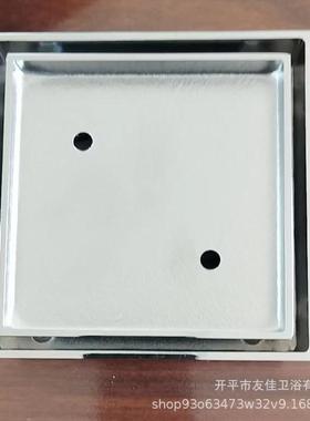 澳洲隐形地漏115x11590mm口径75全铜大口电镀铬色