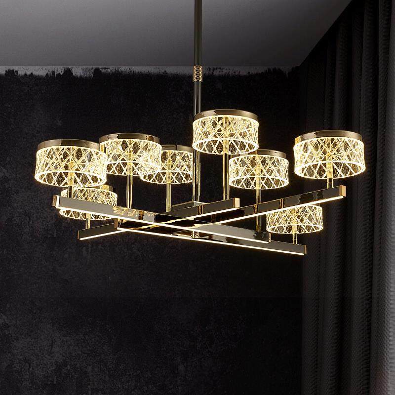 品恩米尔客厅吊灯轻奢后现代大气设计师餐厅卧室灯智能语音控制