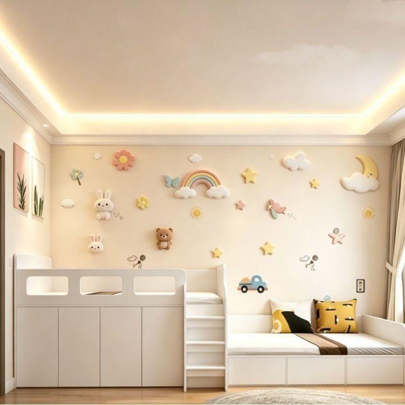 房间半高错位型上下床小