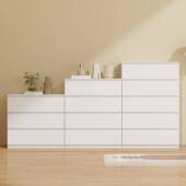 铁艺斗柜简约BEK现收代置物边柜制抽屉柜落纳地床尾储物五钢斗柜