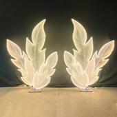 婚庆道具布置光蝴LBD蝶翅膀舞台装 饰发顶婚礼路引场景布吊置件厂