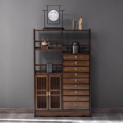 博茶古架落仿古ALM普洱多收层茶叶架柜置地物架柜多宝阁纳储物展