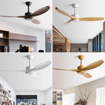 HJ工业风变频无灯风扇美扇式复古餐电电扇431厅北欧大风力吊北欧