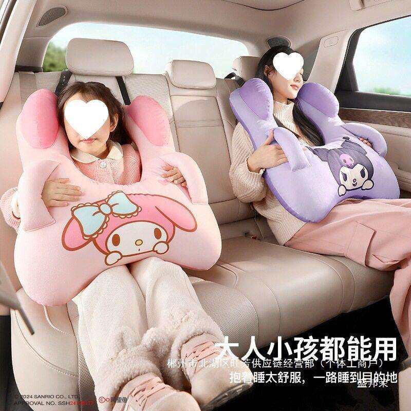直销车上睡觉抱枕儿童车载睡觉汽车后排靠枕护颈卡通靠垫