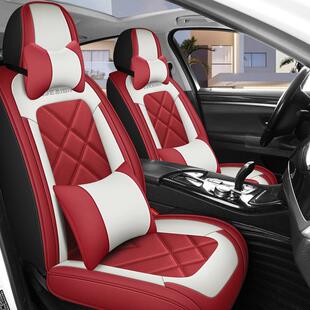 汽车坐垫后排三人座有靠背皮革全包围座套后座位四季通用座垫单个
