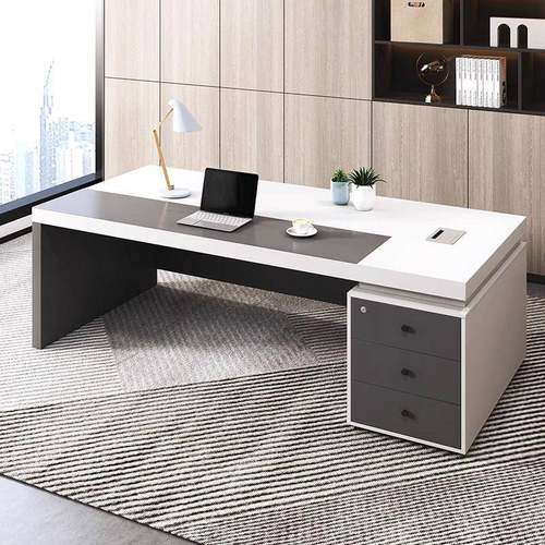 老板办公桌监控台单人桌子电脑桌简约现代财务桌主管经理桌椅组合