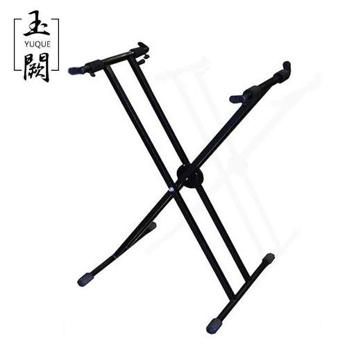 扬琴架子扬琴立架电子琴钢琴双排键通用站式演出舞台双管X型叉架