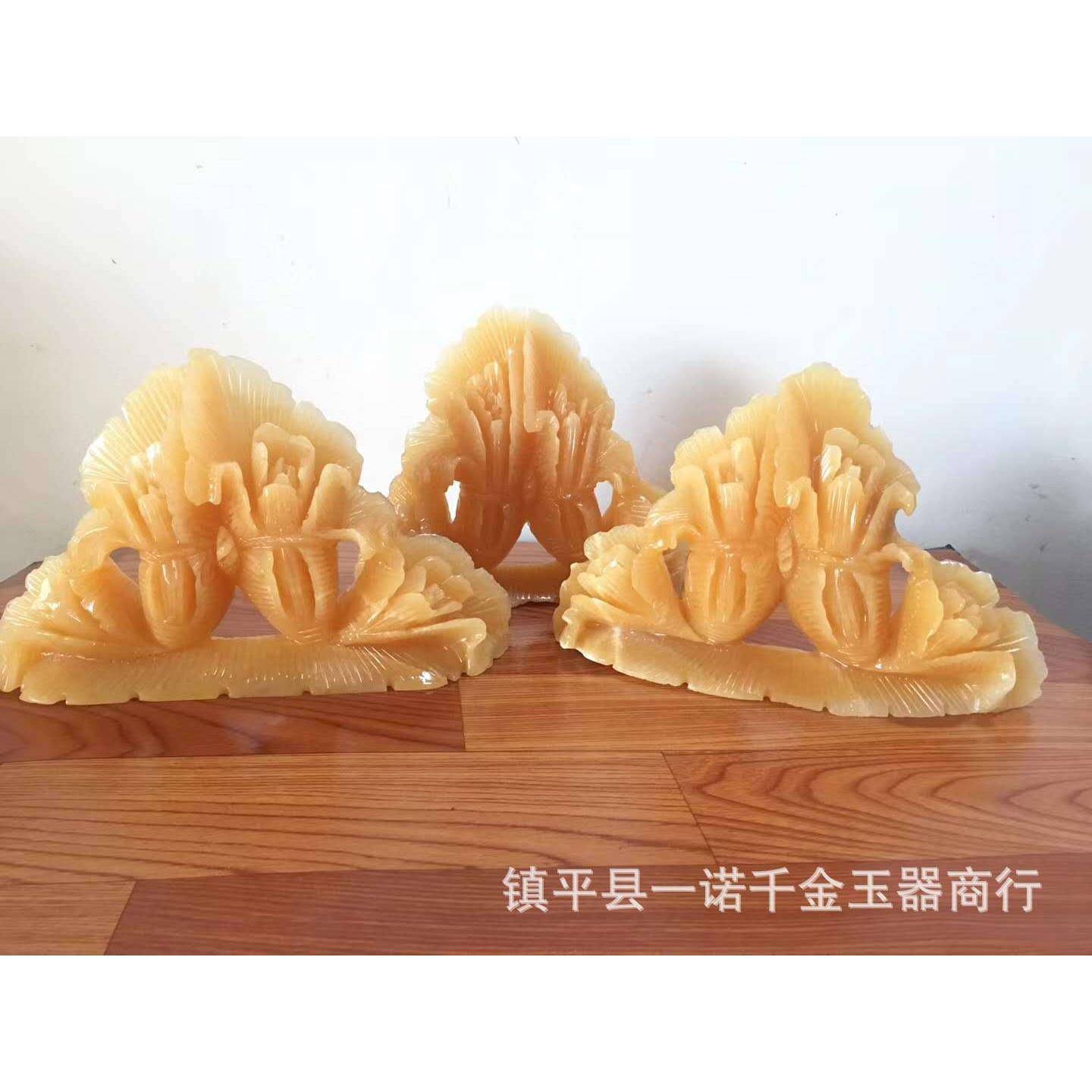 厂家大量米黄玉白菜摆件百财如意白菜家居装饰品摆设